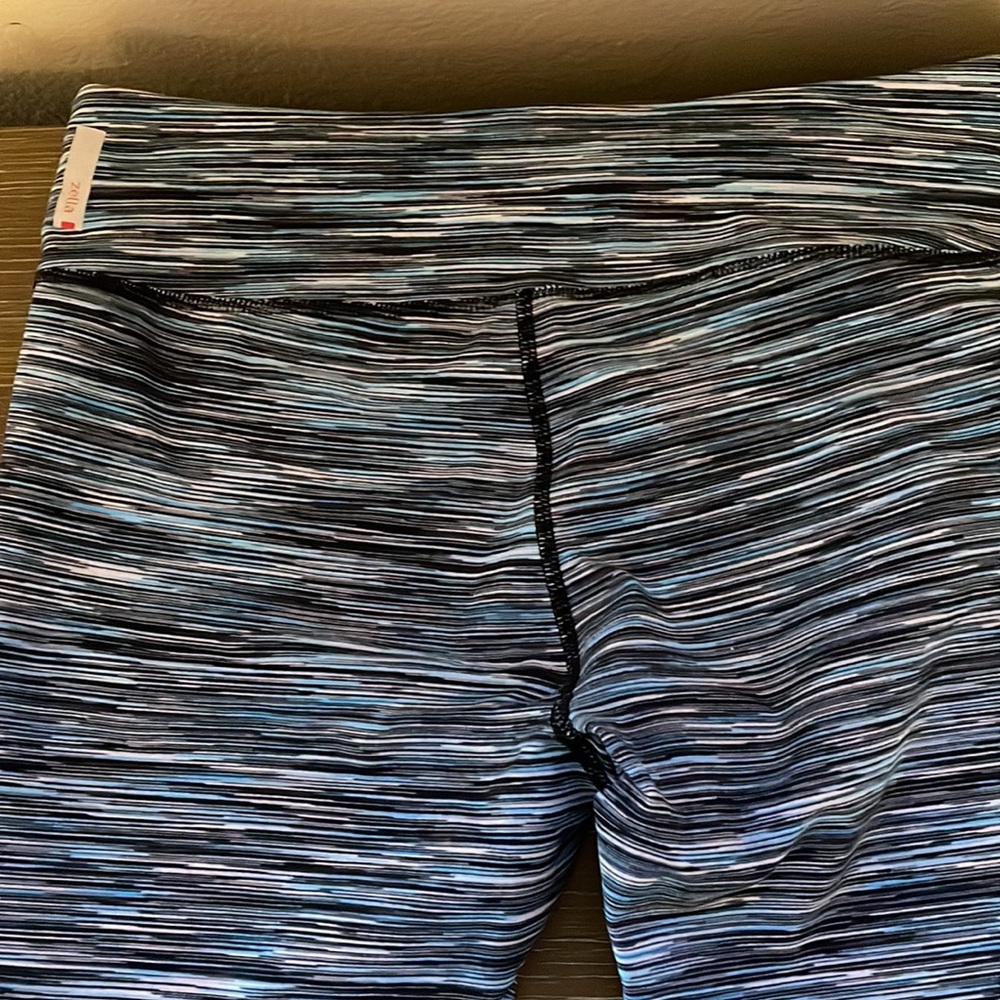 Zella Blue White and Black Stripped Legging - Picture 3 of 3